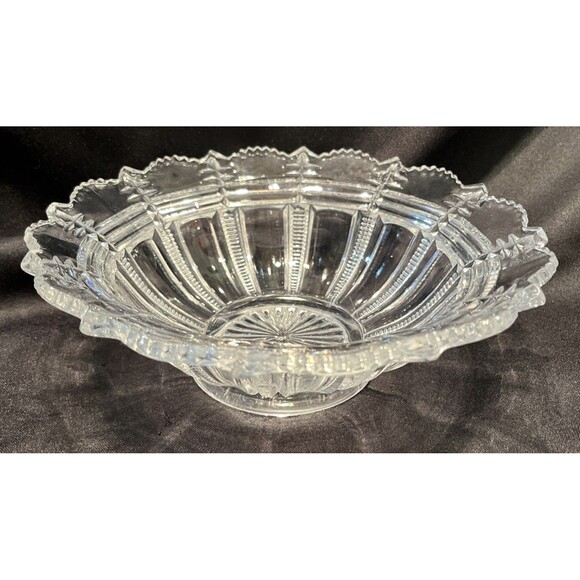Antique Paris Bryce Higbee And Company Early American, Pattern Glass Bowl - Picture 1 of 11